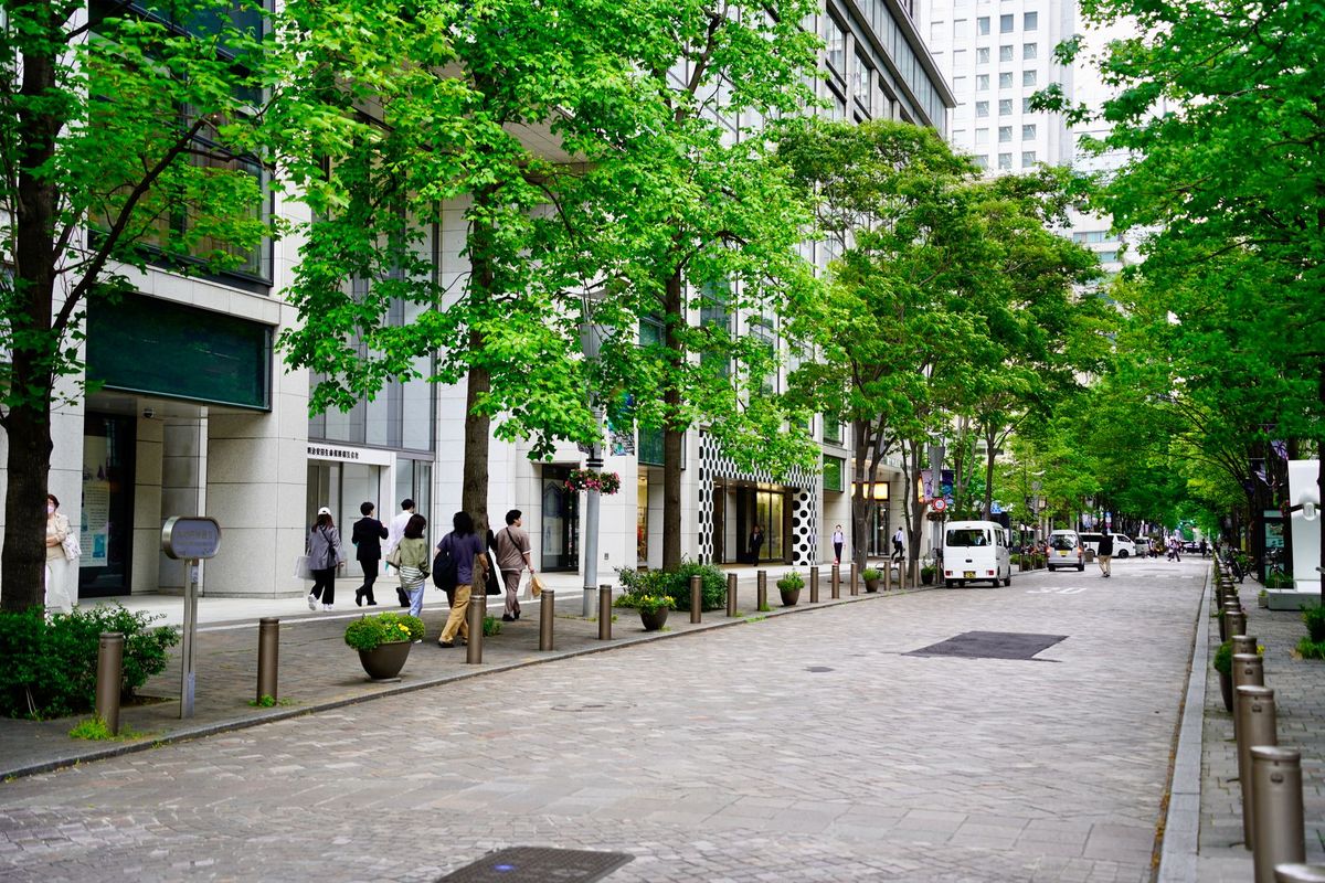 Foreign buyer looking at property with real estate agent